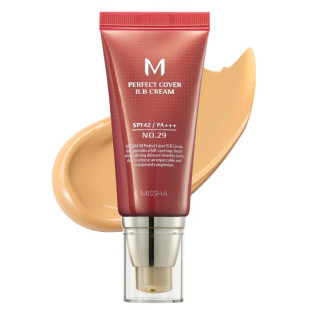 ВВ Крем Матирующий С Идеальным Покрытием Missha M Perfect Cover BB Cream SPF42 PA+++ (50ml, 29 оттенок - карамельный беж)