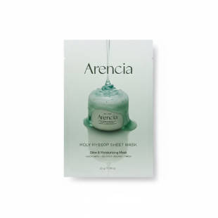 Заспокійлива тканинна маска з екстрактом гісопу Arencia Holy Hyssop Sheet Mask 25 мл