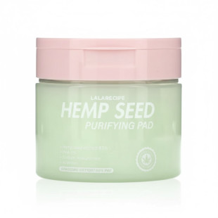 Очищающие тонер-педы для лица с коноплей Lalarecipe Hemp Seed Purifying Pad 220ml/70pcs
