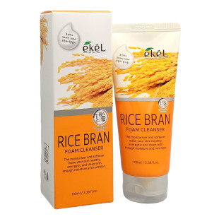 Пенка для умывания Ekel Ultra - Moisture Foam Cleanser Rice Bran 100ml