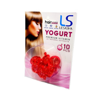 Тайские капсулы для волос с йогуртом Lesasha Hair Serum Vitamin Yogurt 10 шт
