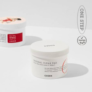 Диски Очищающие С BHA-Кислотой COSRX One Step Pimple Clear Pads Thanks Two Set 70шт