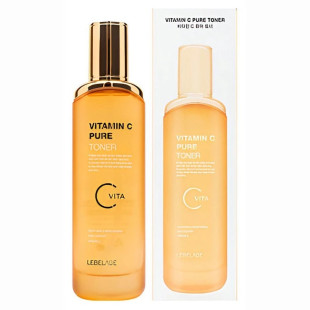 Тонер для сяяння шкіри обличчя з вітамінами С LEBELAGE VITAMIN C PURE TONER 120ML