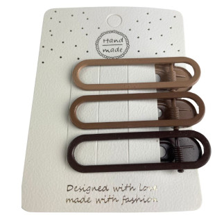 Набор заколок для волос CHACOTT Hair Set Clips Beige 6cm