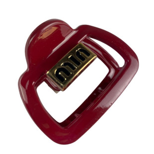 Заколка для волос MIU MIU Hair Clip Gold Red 5.5cm*4.5cm