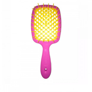 Расческа для волос фукция с желтым Janeke Superbrush