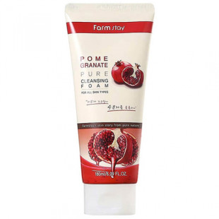 Пінка для вмивання граната зволожуюча з екстрактом Farmstay Pomegranate Pure Cleansing Foam 180ml