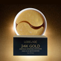 Патчі із екстрактом золота Lebelage 24K Gold Ampoule Hydrogel Eye Patch 60 шт, фото 4