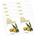 Тканинна маска для обличчя з оливковою олією Lebelage Fruit Olive Essence Mask 25ml, фото 3