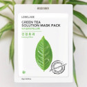 Тканинна маска для обличчя LEBELAGE GREEN TEA SOLUTION MASK  23g, фото 3