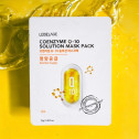 Тканинна маска для обличчя з коензимом Q10 Lebelage Coenzyme Q-10 Solution Mask 23g, фото 4