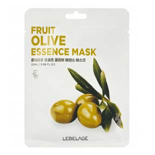Тканинна маска для обличчя з оливковою олією Lebelage Fruit Olive Essence Mask 25ml