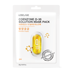 Тканинна маска для обличчя з коензимом Q10 Lebelage Coenzyme Q-10 Solution Mask 23g