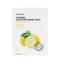 Тканинна маска для обличчя Lebelage Vitamin Solution Mask  23g, фото 2