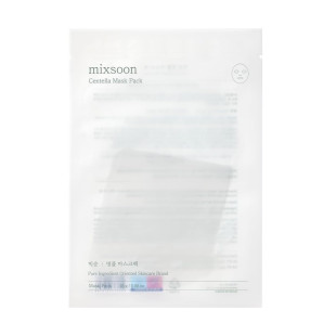Тканевая маска с центелой для раздраженной кожи Mixsoon Centella Mask Pack 1шт