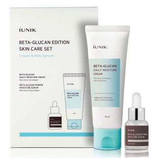 Набор для лица с бета-глюканом iUNIK Beta Glucan Edition Skincare Set cream 60ml