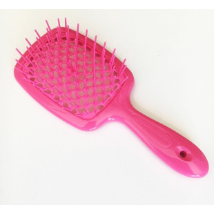 Расческа для волос массажная фуксия с фуксией Janeke Superbrush