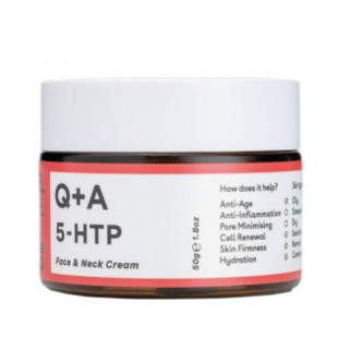 Крем для обличчя та шиї Q+A 5-HTP Face & Neck Cream 50g