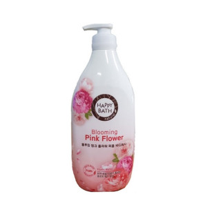 Парфумований гель для душу з ароматом квітів півонії Happy Bath Blooming Pink Flower Perfume Body Wa