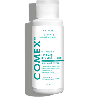 Гель для интимной гигиены с молочной и гиалуроновой кислотой натуральный ТМ Comex 75 мл