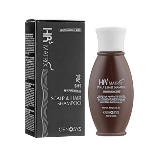 Шампунь от выпадения и стимуляции роста волос Genosys HR3 MATRIX Scalp Shampoo 30ml