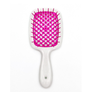 Расческа для волос белый Janeke Superbrush белый с фуксией