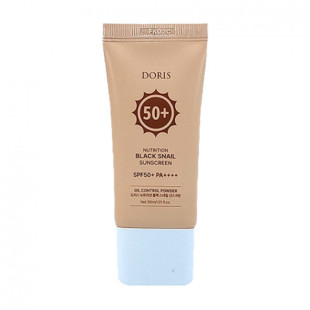 Солнцезащитный крем с экстрактом улитки Doris Nutrition Black Snail Sunscreen 30мл