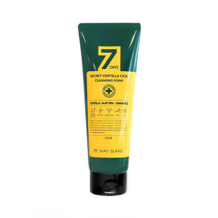 Піна для вмивання заспокійлива з екстрактом центели May Island 7 Days Secret Centella Cica Cleansing (150 ml)