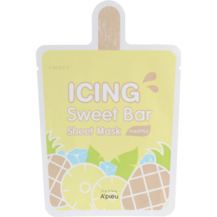 Тканевая маска с экстрактом ананаса A'pieu icing sweet bar sheet mask pineapple 21g