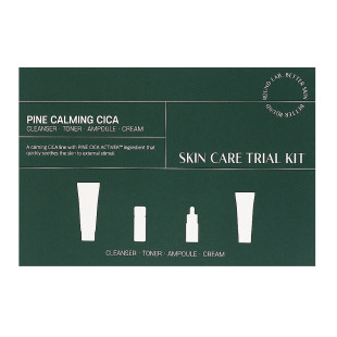 Набор средств с экстрактом игл сосны Round Lab Pine Calming Cica Trial Kit(30ml +20ml +10ml +20ml)