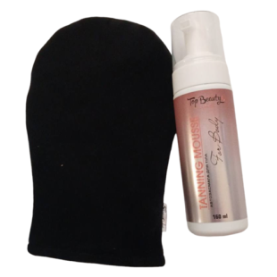 Мусс-автозагар для тела + перчатка Top Beauty Tanning Mousse 160 мл