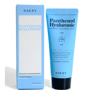 Гиалуроновая очищающая пенка для лица Naexy Panthenol Hyaluronic Recovery Cleansing Foam 100ml