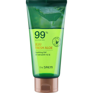 Гель Алое Универсальный Увлажняющий в тюбике Saem Jeju Fresh Aloe Soothing Gel 99% 300ml Tube