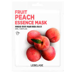 Тканинна маска LEBELAGE FRUIT PEACH ESSENCE MASK 25ml