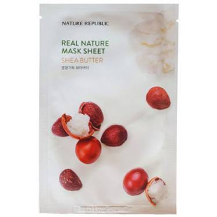 Маска Увлажняющая Питательная С Маслом Ши Nature Republic Real Nature Mask Sheet Shea Butter