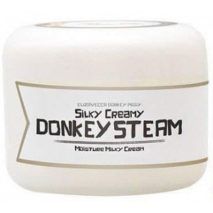 Увлажняющий крем на основе ослиного молока Elizavecca Silky Creamy Donkey Steam Moisture Milky Cream
