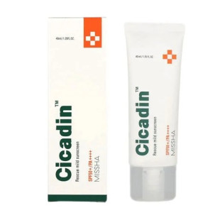 Солнцезащитный крем с центелой азиатской Missha Cicadin Rescue Mild Sunscreen SPF50+ PA+++