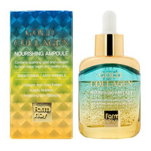 Сироватка поживна із золотом та колагеном FarmStay Gold Collagen Nourishing Ampoule 35ml