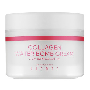 Зволожувальний крем для обличчя з колагеном Jigott Collagen Water bomb Cream 150ml