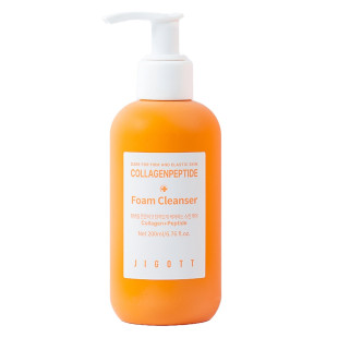 Пенка для умывания Jigott Collagen Peptide Foam Cleanser 200ml