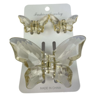 Набор заколок для волос Hair Clip Set Crystal Yellow 1*8cm/2*4cm