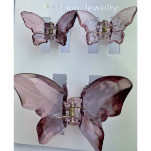 Набор заколок для волос Hair Clip Set Crystal Brown 1*8cm/2*4cm