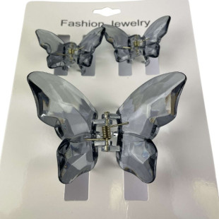 Набор заколок для волос Hair Clip Set Crystal Grey 1*8cm/2*4cm
