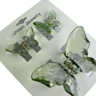 Набор заколок для волос Hair Clip Set Crystal Green 1*8cm/2*4cm