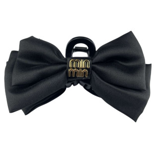 Заколка для волос бант MIU MIU Hair Clip Bow Black 15cm