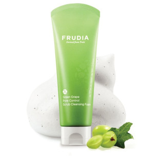 Себоррегулирующая пенка-скраб для лица Frudia Green Grape Pore Control Scrub Cleansing Foam 145ml