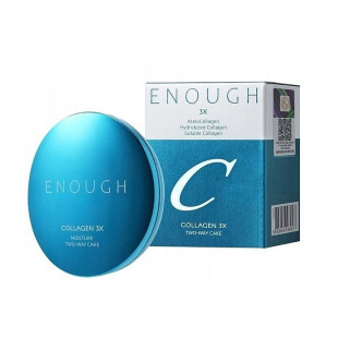 Пудра со сменным блоком Enough Collagen 3X Moisture Two-way Cake SPF28 PA++ #13N 13g+13g