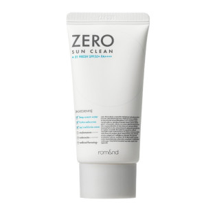 Легкий солнцезащитный крем Rom&nd Zero Sun Clean 01 Fresh SPF50+ PA++++, 50 мл