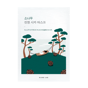 Заспокійлива тканинна маска з екстрактом голок сосни ROUND LAB PINE CALMING CICA MASK 27ml