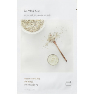 Маска тканинна відновлюючий з екстрактом женьшеню My Real Squeeze Mask Ginseng Innisfree 20ml